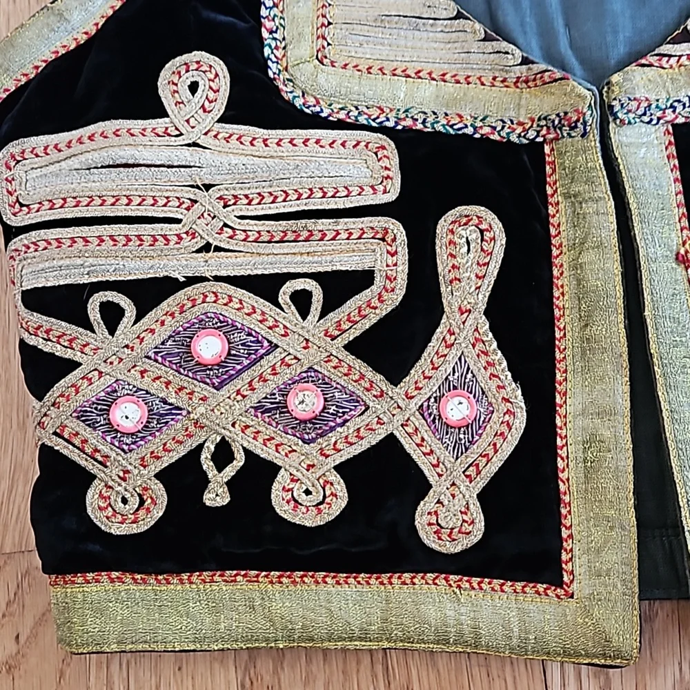 Vintage Ottoman velvet rock n roll vest